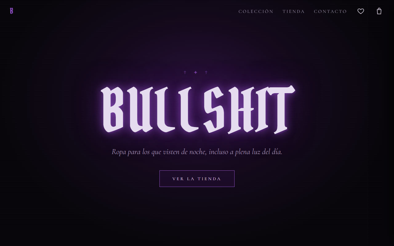 Tienda BULLSHIT de ropa gótica
